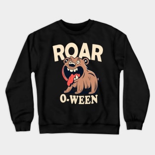 Funny Bear Halloween Roar O Ween Crewneck Sweatshirt